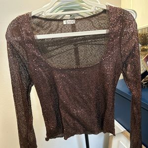 Free People sequin top